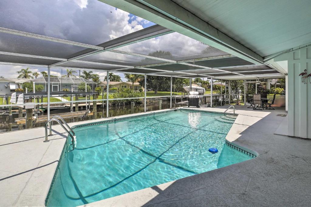 Canalfront Home with Dock and Pool 5 Mi to Ft Myers!